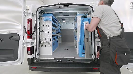 Syncro vice benches and work surfaces for vans, the Ultra system